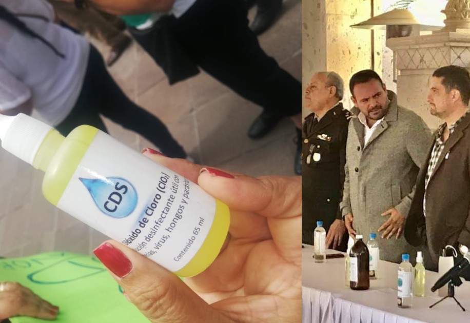 Alcalde de Madero dice seguir firme en promover el uso de dióxido de cloro. (Especial)