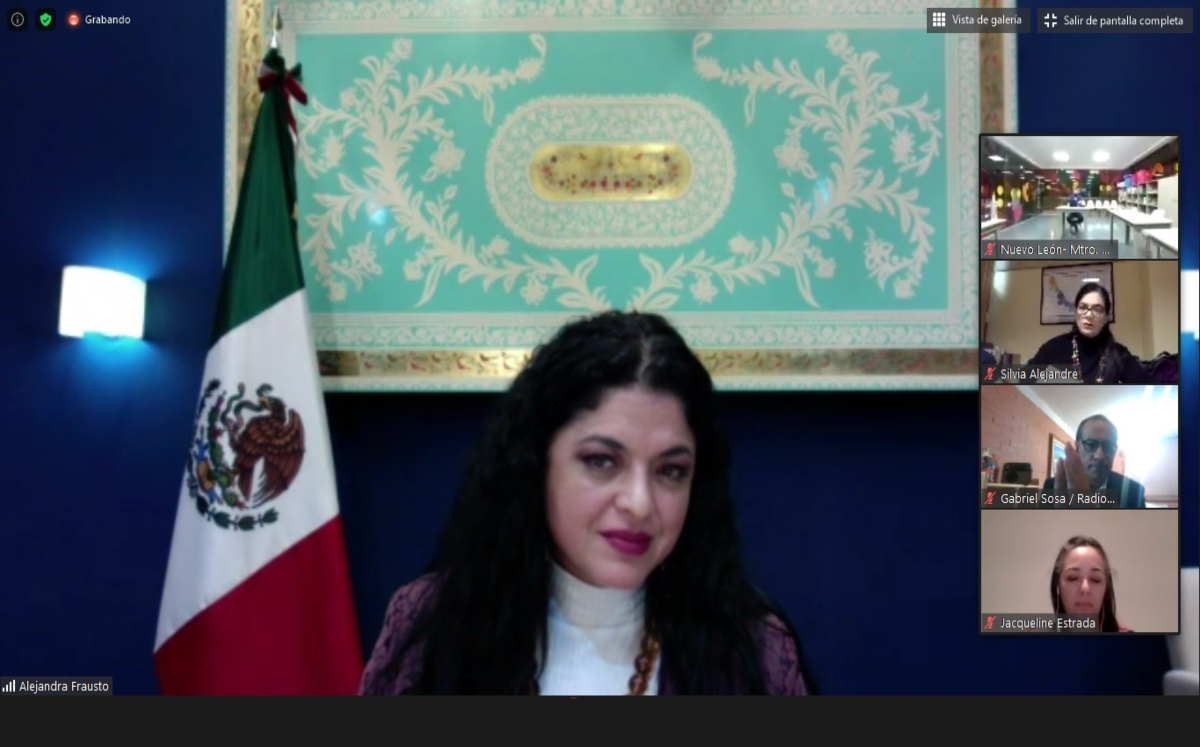 Alejandra Frausto (Secretaría de Cultura).