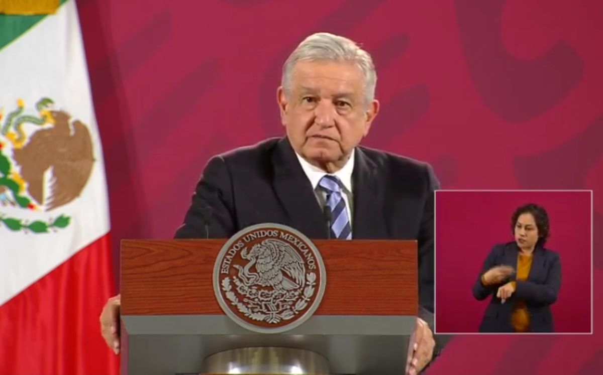 Andrés Manuel López Obrador, durante su conferencia matutina. Foto: (Especial)