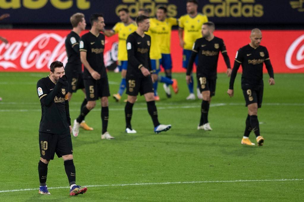 Barcelona cayó con el Cádiz (AFP)