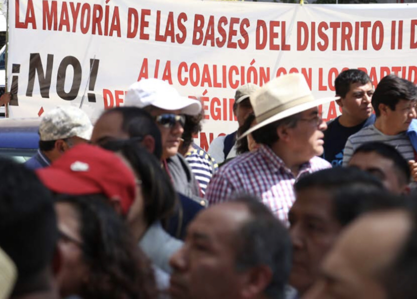 Llaman a atender la división al interior del partido guinda. (Jorge Sánchez)