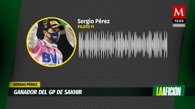 Checo Pérez tras ganar el GP de Sakhir: Espero no estar soñando