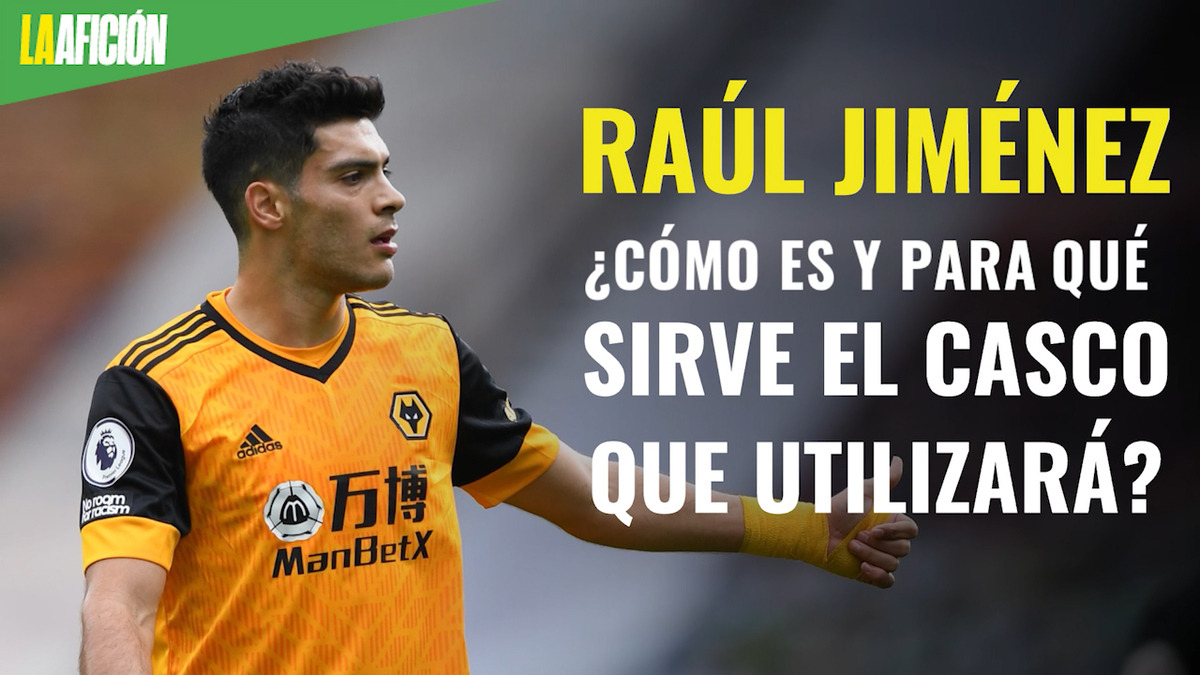 ¿Cómo es y para qué sirve el casco que utilizará Raúl Jiménez?