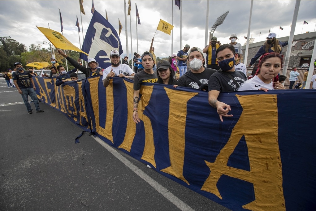 Porra de Pumas en CU previo al duelo ante Cruz Azul (Mexsport)