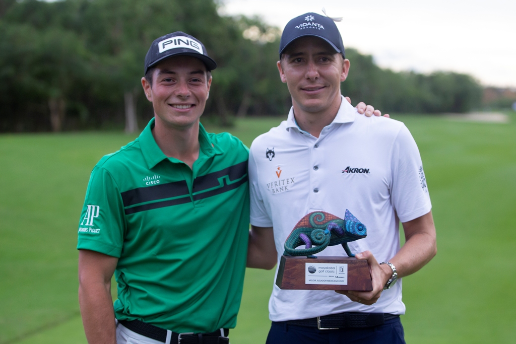 Viktor Hovland y Carlos Ortiz (AP)