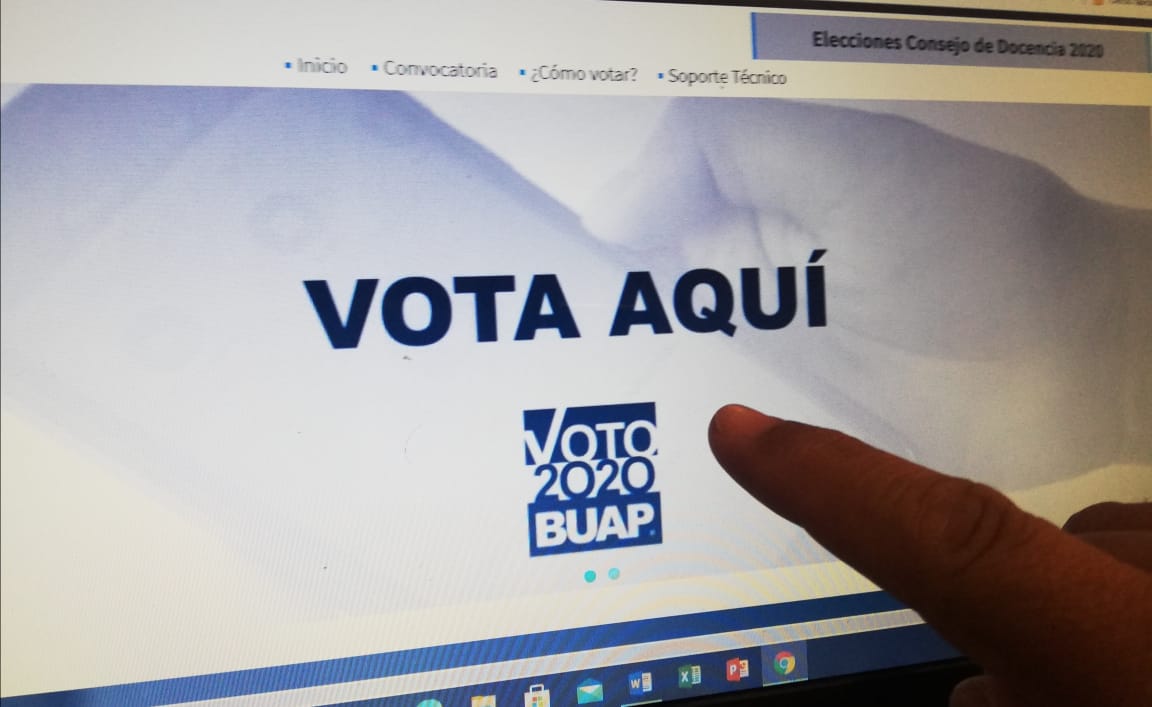 Voto electrónico BUAP. (Especial)