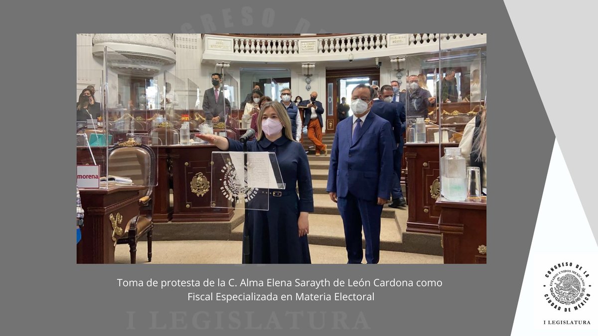 Alma Elena Sarayth de León Corona, titular de la Fiscalía Electoral de CdMx | Twitter/@Congreso_CdMex