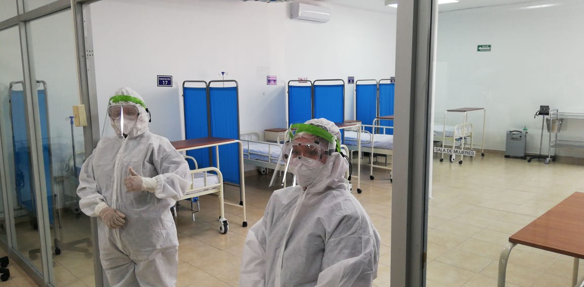 El espacio cuenta con 30 camas y la posibilidad de expandirlo a 40, además de que 85 médicos apoyarán en su funcionamiento. (Luis Alberto López)