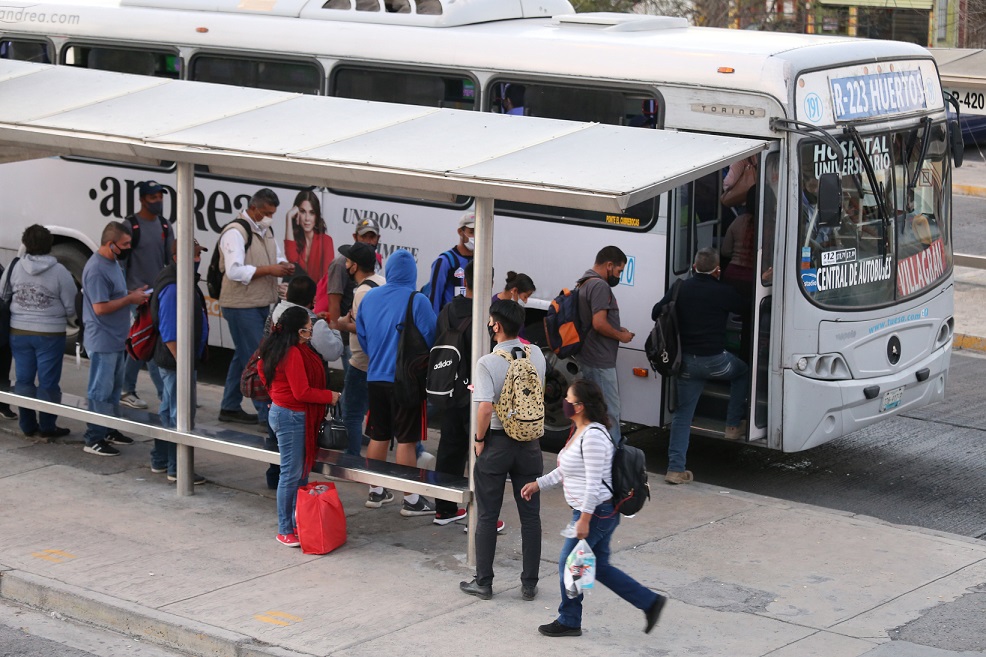 Transporte público en Nuevo León. Foto: Jorge López.