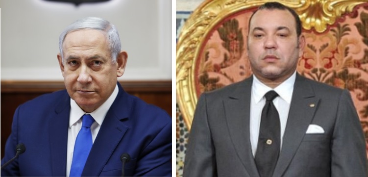 Benjamín Netanyahu, de Israel, y el rey Mohammed VI, de Marruecos. | AP