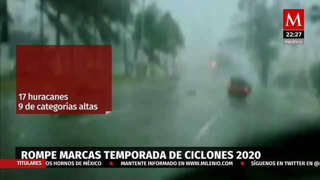 El Servicio Meteorológico Nacional informó que la temporada de ciclones 2020