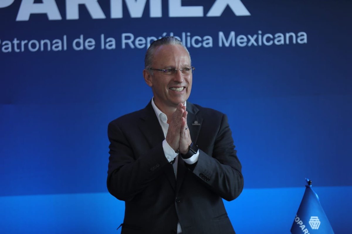 José Medina Mora, nuevo presidente de la Coparmex para 2021 y 2022 (@gdehoyoswalther)