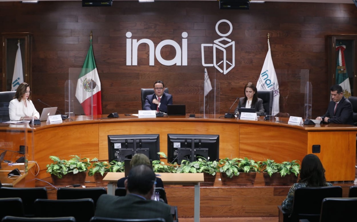 Sesión del INAI para elección de nuevo presidente. (Omar Franco)