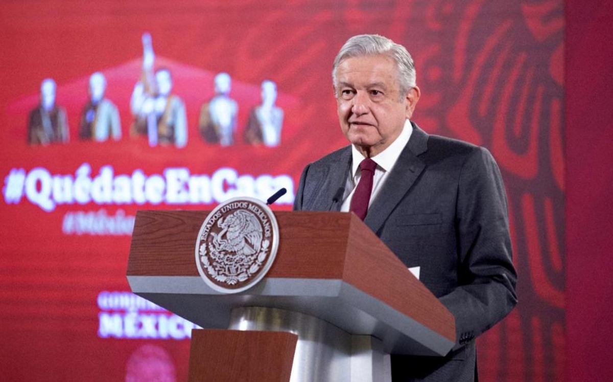 El presidente Andrés Manuel López Obrador en conferencia. (Cortesía)