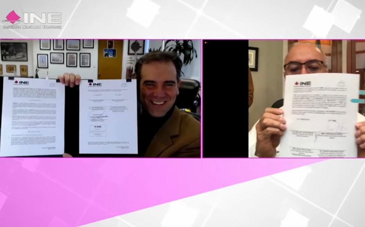 A través de una reunión virtual se llevó a cabo la firma del acuerdo. (Especial)