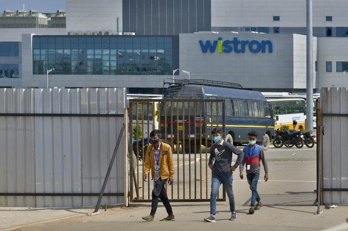 El grupo Wistron no quiso hacer comentarios sobre los hechos. (AFP)