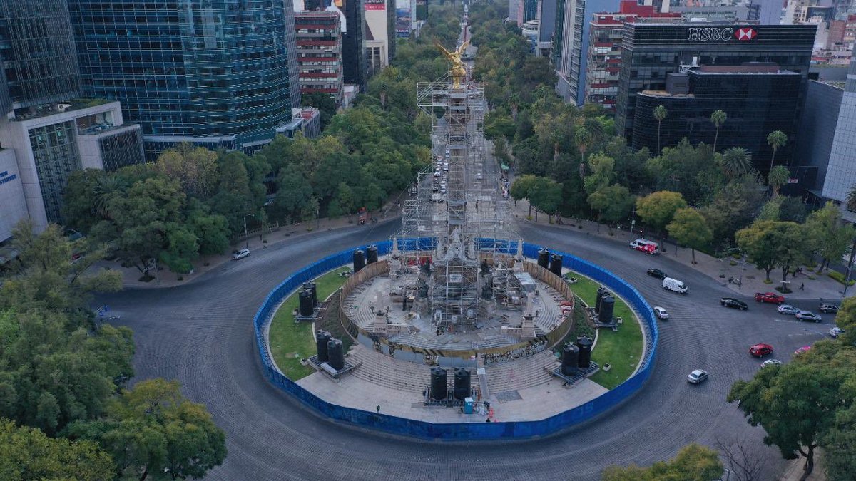 Ángel de la Independencia | Twitter/@SOBSECDMX