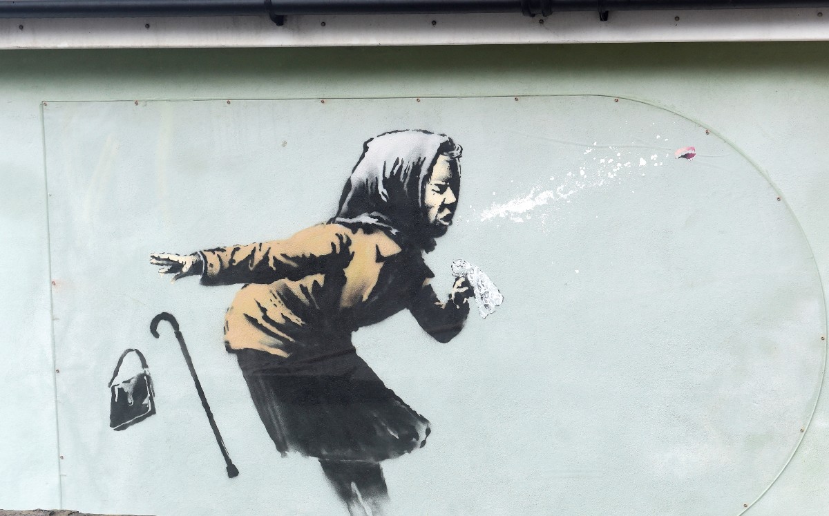 El mural apareció en la ciudad de Bristol. (Reuters)