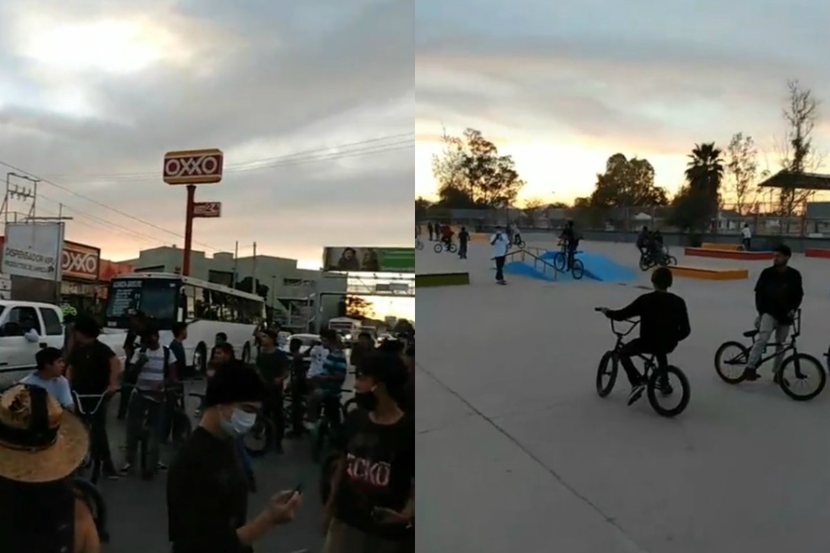 Un grupo de jóvenes se manifestaron afuera del Skate Park pidiendo que se reabra. (Especial)