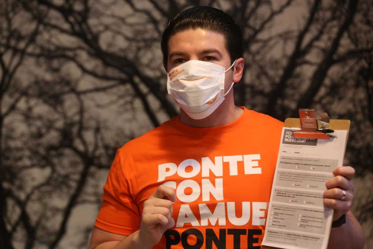 Samuel García, candidato a la gubernatura por Movimiento Ciudadano. Foto: Raúl Palacios.