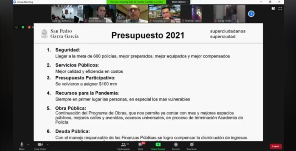 Avala San Pedro presupuesto 2021 con una caída de 4.8% de ingresos. Foto: Especial.