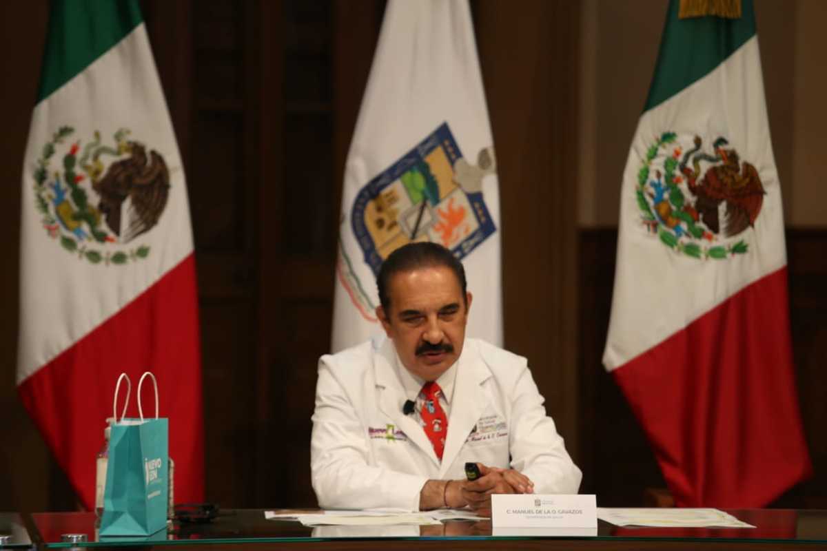 Manuel de la O, secretario de Salud en Nuevo León. Foto: Jorge López.