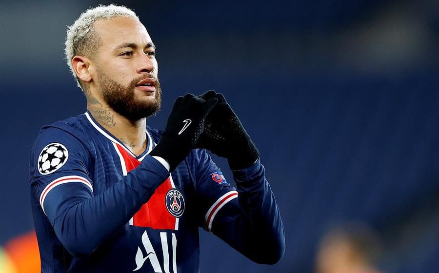 Neymar Jr celebra gol con el PSG (AFP)