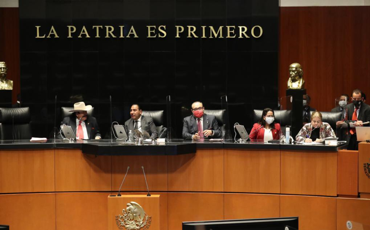 En una sesión semipresencial, el Senado culminó el periodo de sesiones. (@ramirezlalo_)
