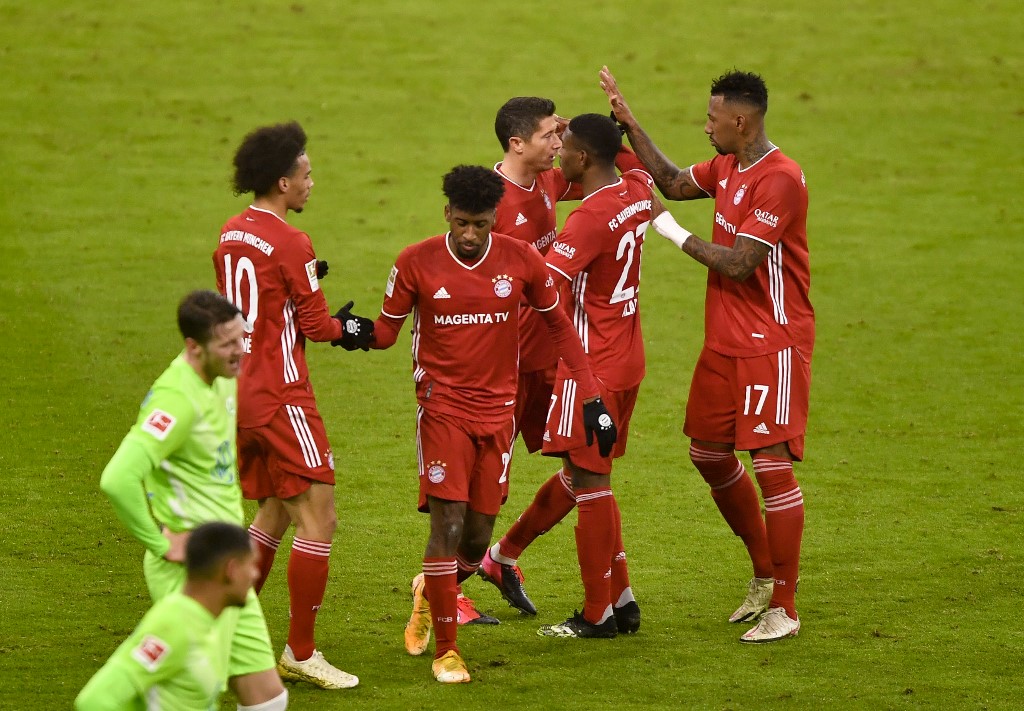 Bayern derrotó al Wolfsburg en el Allianz Arena (AFP)