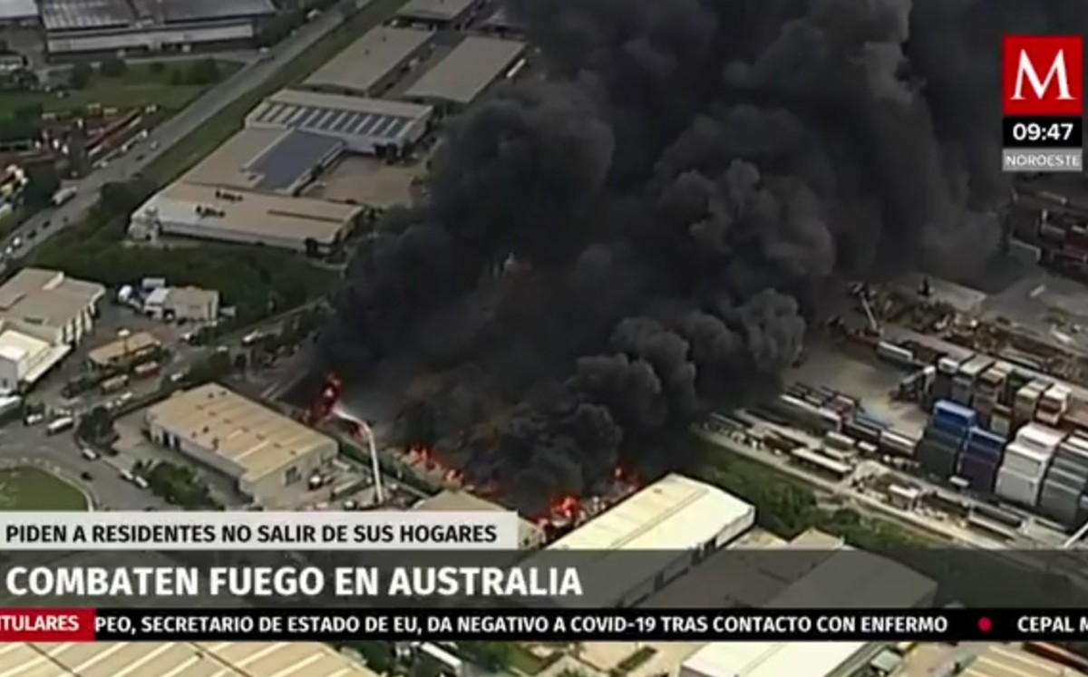Combaten fuego en Australia