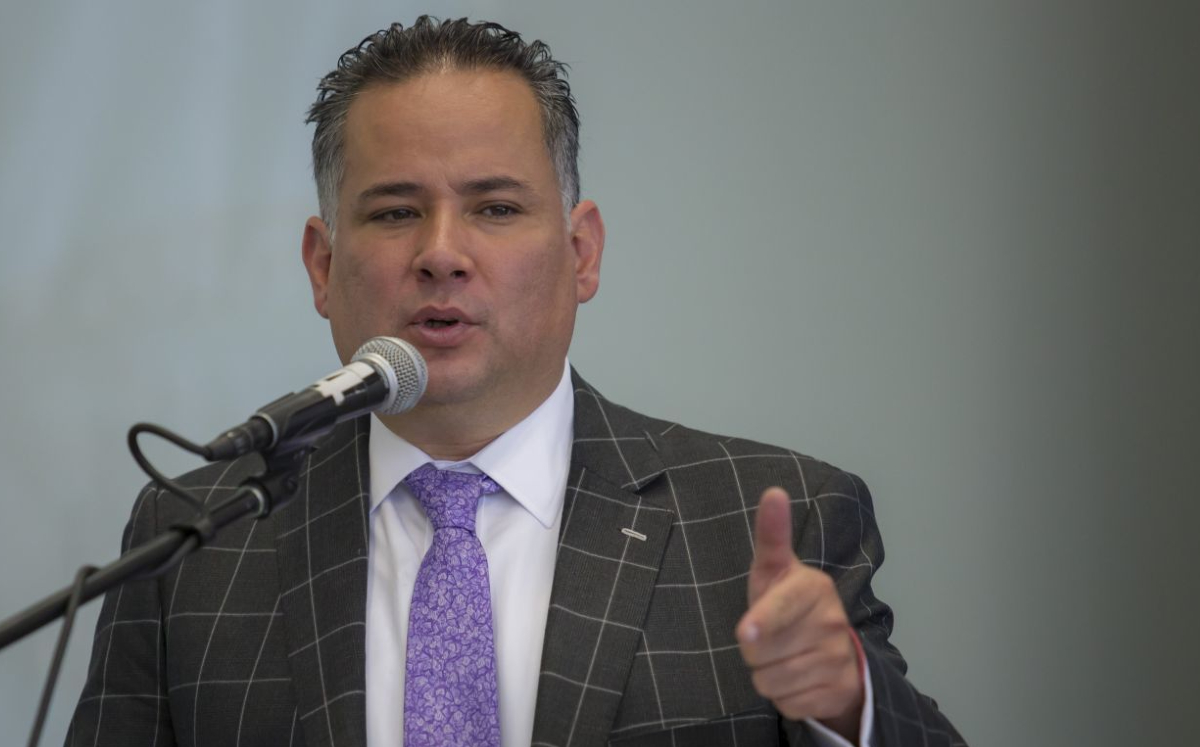 El titular de la UIF, Santiago Nieto Castillo, en una conferencia de prensa. (Cuartoscuro)
