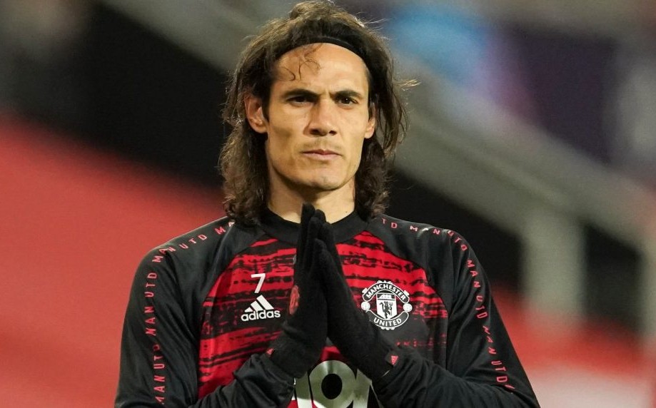 Edinson Cavani, jugador del Manchester United (AP)