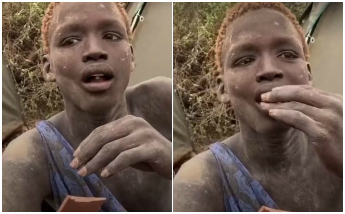 Hombre prueba chocolate por primera vez en su vida (Captura)