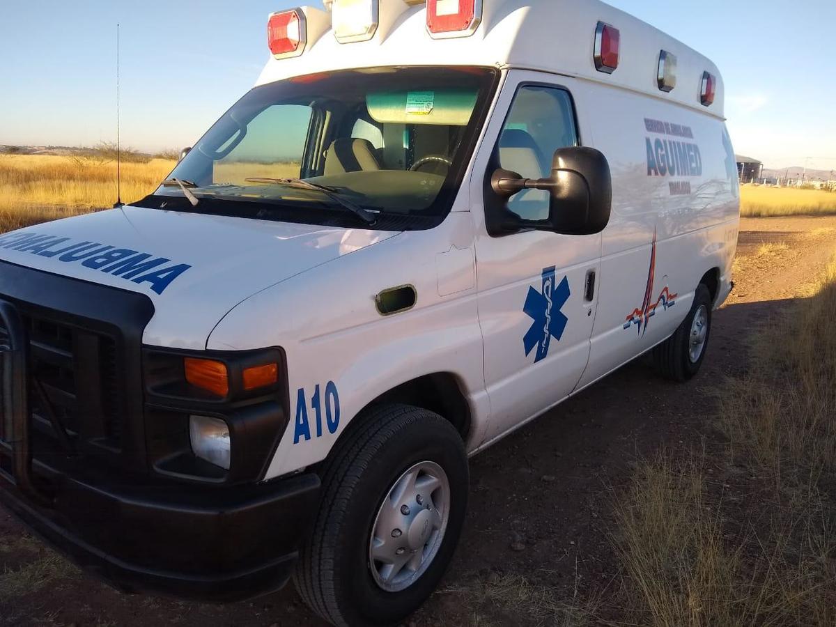 La ambulancia fue recuperada minutos después de ser robada.