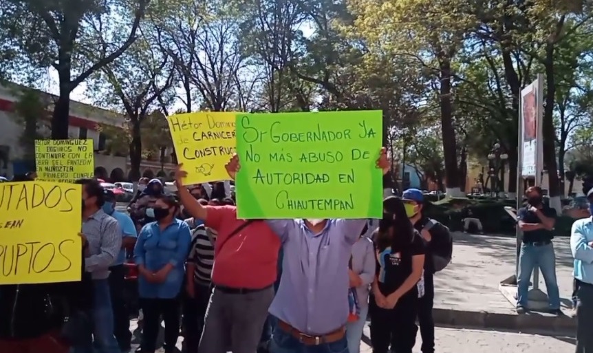 Pobladores piden auditoria. (Adolfo Tenahua)