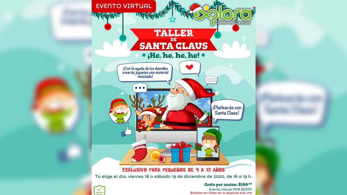 Centro de Ciencias Explora ofrece 'Taller de Santa' en León
