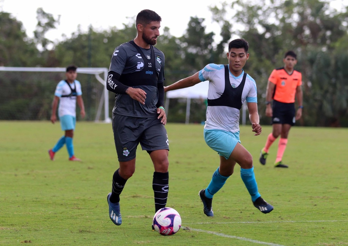 Santos Laguna obtuvo un contundente triunfo sobre el Cancún FC. (Especial)