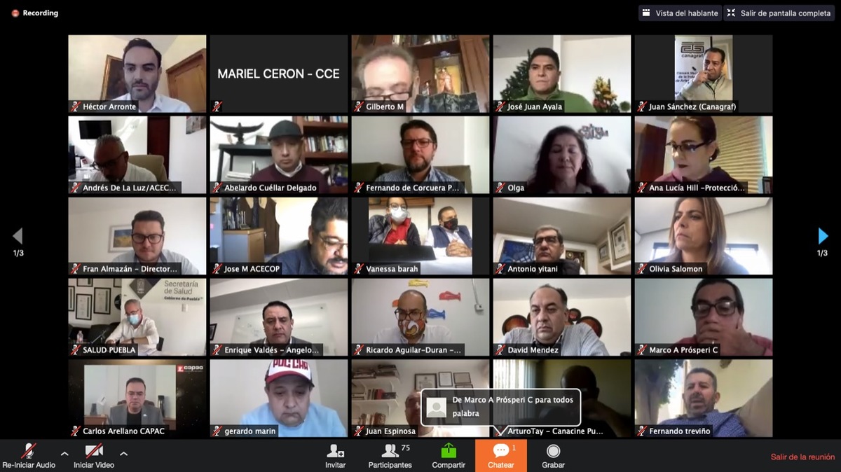 El gobierno del Estado se reunió virtualmente con diversos líderes empresariales. (Especial)
