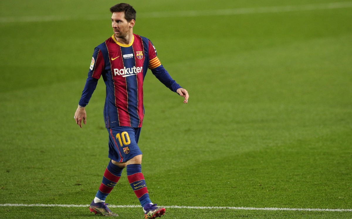 Lionel Messi, durante el encuentro ante Valencia (Reuters)