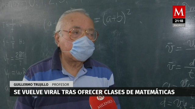 Abuelito se hace viral al ofrecer clases de matemáticas en calles de CdMx; busca ganar dinero