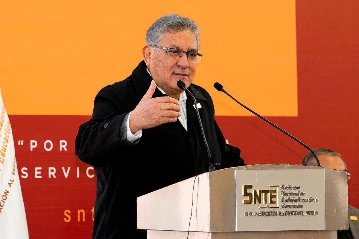 Alfonso Cepeda Salas, secretario general del SNTE. / Cortesía