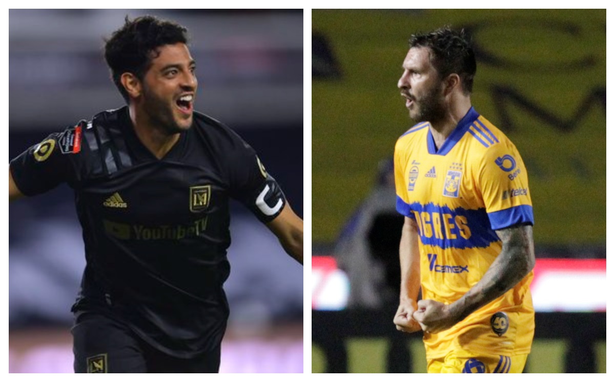 Carlos Vela y André-Pierre Gignac se enfrentarán en la final de la Concachampions (Mexsport / Reuters)