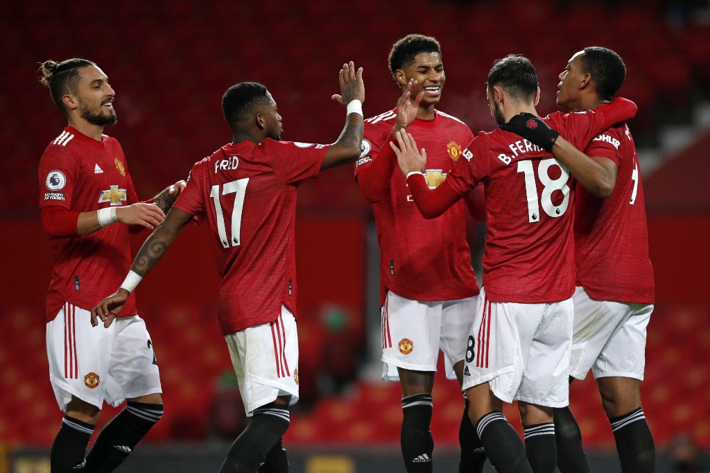 Manchester United venció al Leeds United (AFP)