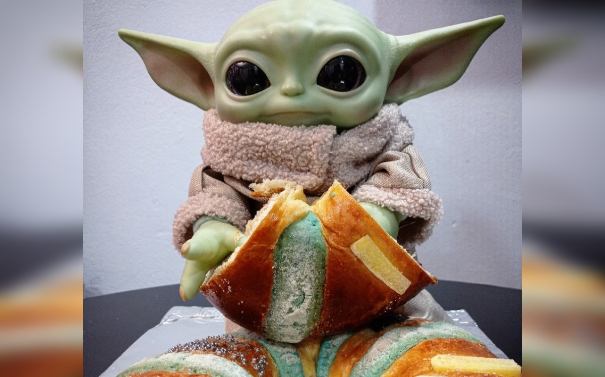 Rosca de Reyes de Baby Yoda llega a la Ciudad de México (Facebook).