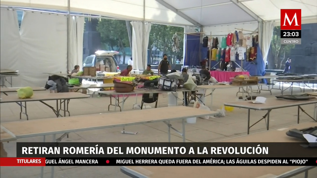 CdMx retira romería del Monumento a la Revolución por semáforo rojo en la capital