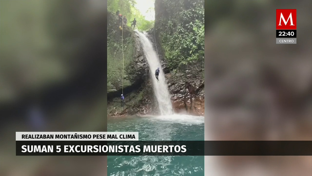 Hallan cuerpo de un excursionista arrastrado por río en Veracruz; suman 5 muertos