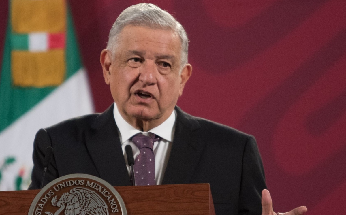 El mandatario durante su conferencia mañanera de hoy desde Palacio Nacional. (Cuartoscuro)