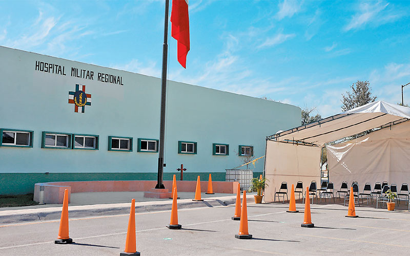 Pese a que no llegaron las vacunas, el Hospital Militar de Torreón se encuentra listo para iniciar la campaña de inmunización. (Ariana Pérez)