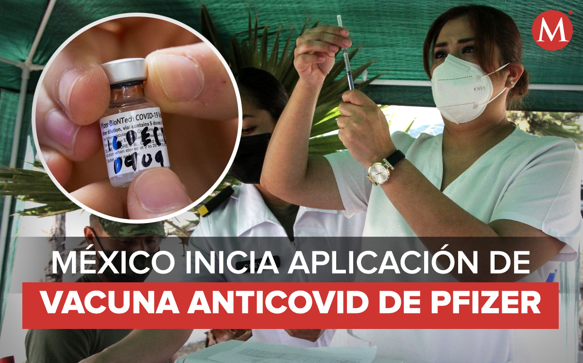 Aplican primera vacuna contra covid-19 en México. (Especial)