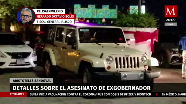 Aristóteles Sandoval fue atacado por la espalda y a corta distancia: fiscal de Jalisco